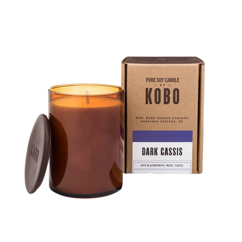 Dark Cassis by Kobo Pure Soy Candle 312g.