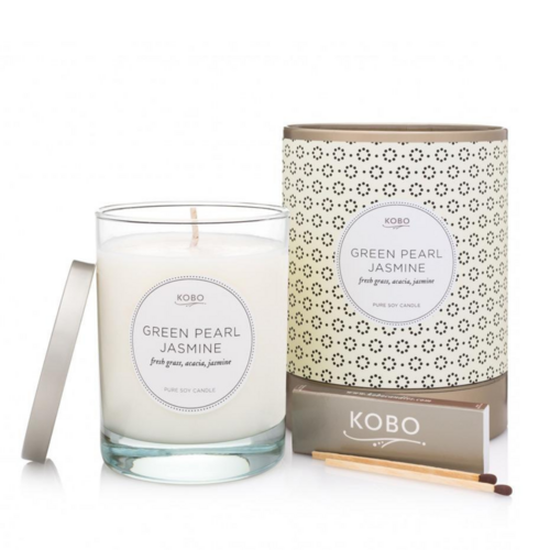 Green Pearl Jasmine by Kobo Pure Soy Candle 312g