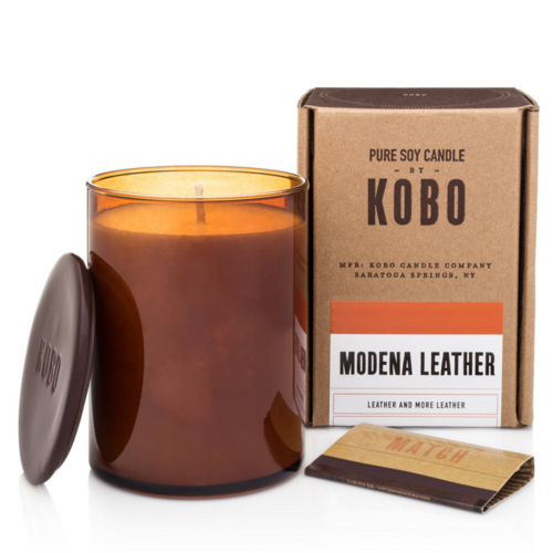 Modena Leather by Kobo Pure Soy Candle 312g
