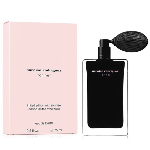 Narciso Rodriguez For Her EDT Spray 75ml (PINK BOX/BLACK BOTTLE WITH ATOMISER) For Women