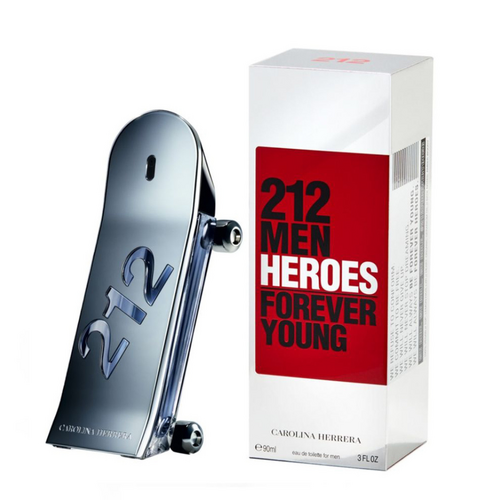 212 Men Heroes Forever Young by Carolina Herrera EDT Spray 90ml For Men