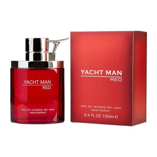 Yacht Man Red by Myrurgia EDT Spray 100ml For Men (DAMAGED BOX)