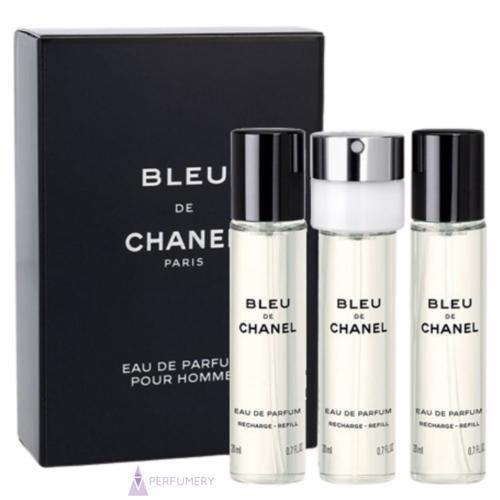 Bleu By Chanel Twist & Spray Set 60ml EDP (3 x 20ml)