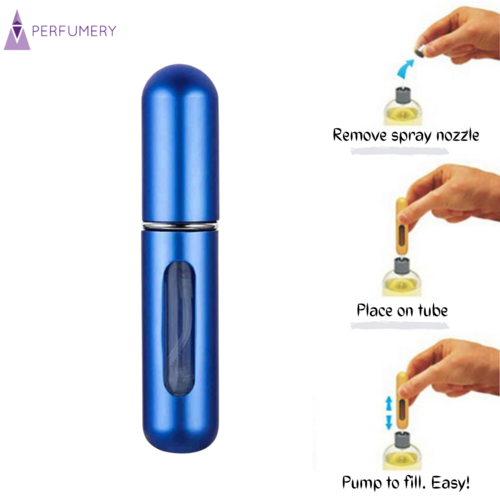Refillable Perfume  Atomizer in Blue 5ml