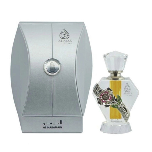 Almas Silver by Al Haramain Concentrated Perfume Oil 10ml for Unisex