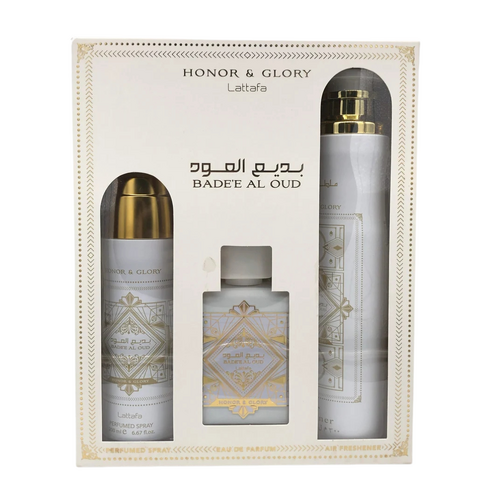 Bade'e Al Oud Honor & Glory by Lattafa 3 Piece Set